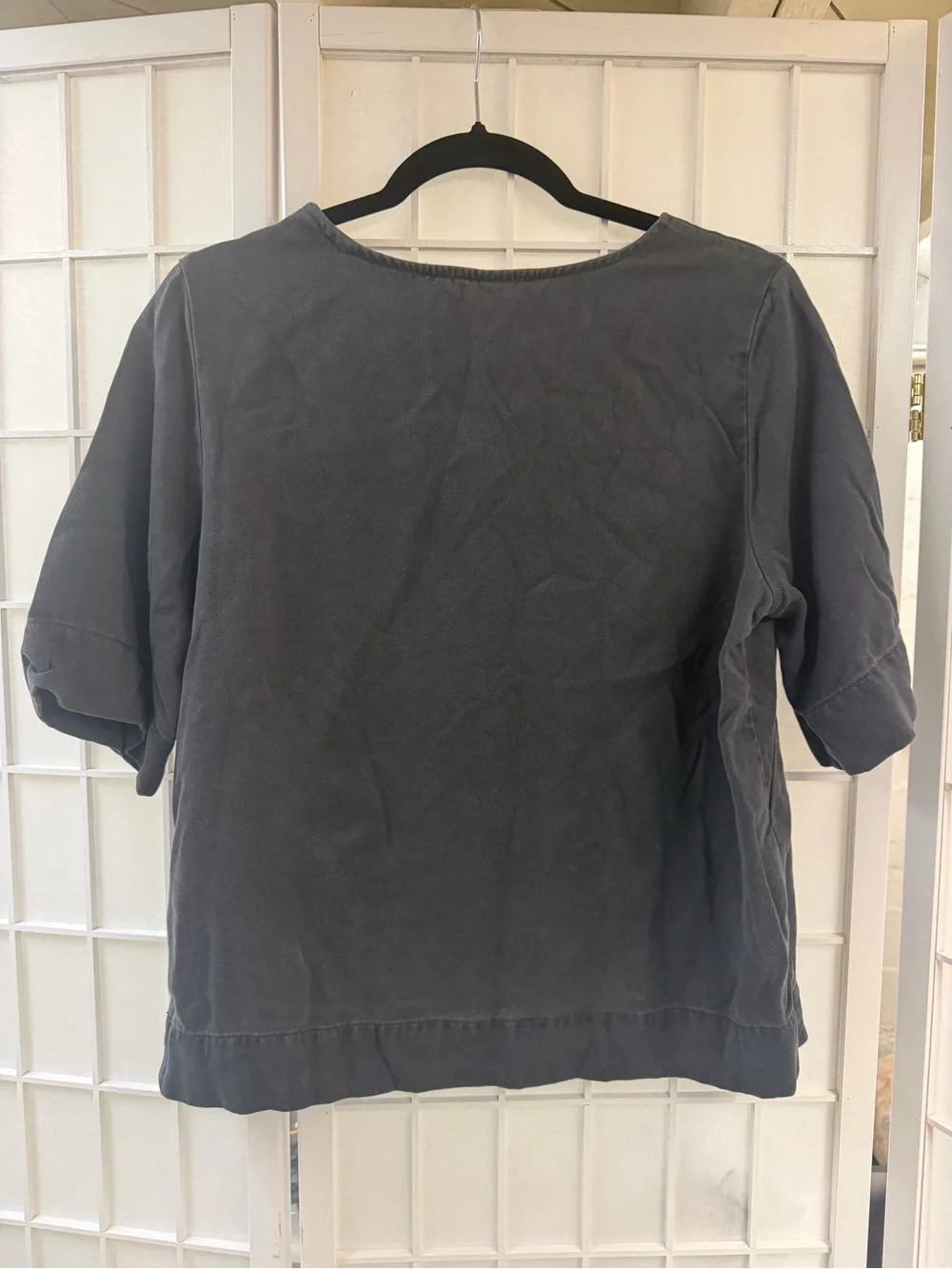 Everlane the relaxed tee in buttersoft graphite grey size medium EUC